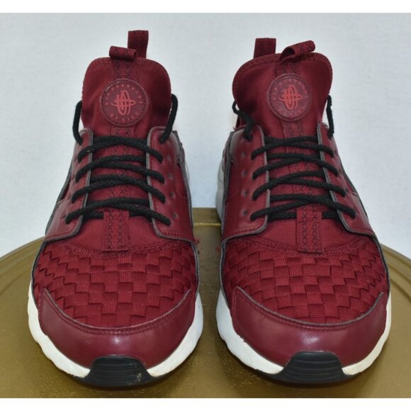 Nike Air Huarache Run Ultra Mens Shoes Size 9.5 Team Red Gym Sail Sneakers - Picture 2 of 10